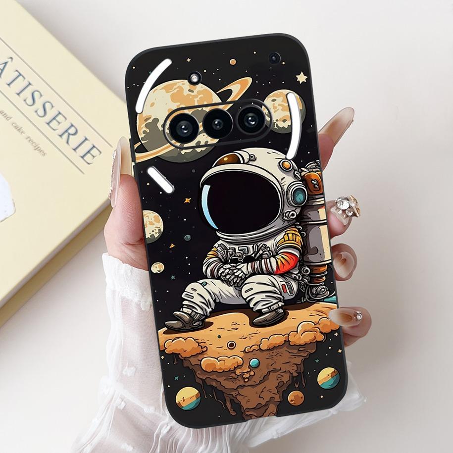 For Nothing Phone 3A Case A059 Cover Fashion Flower Soft Silicone Black Shockproof Cover On Nothing Phone3A 3 A 3APro A059P Capa