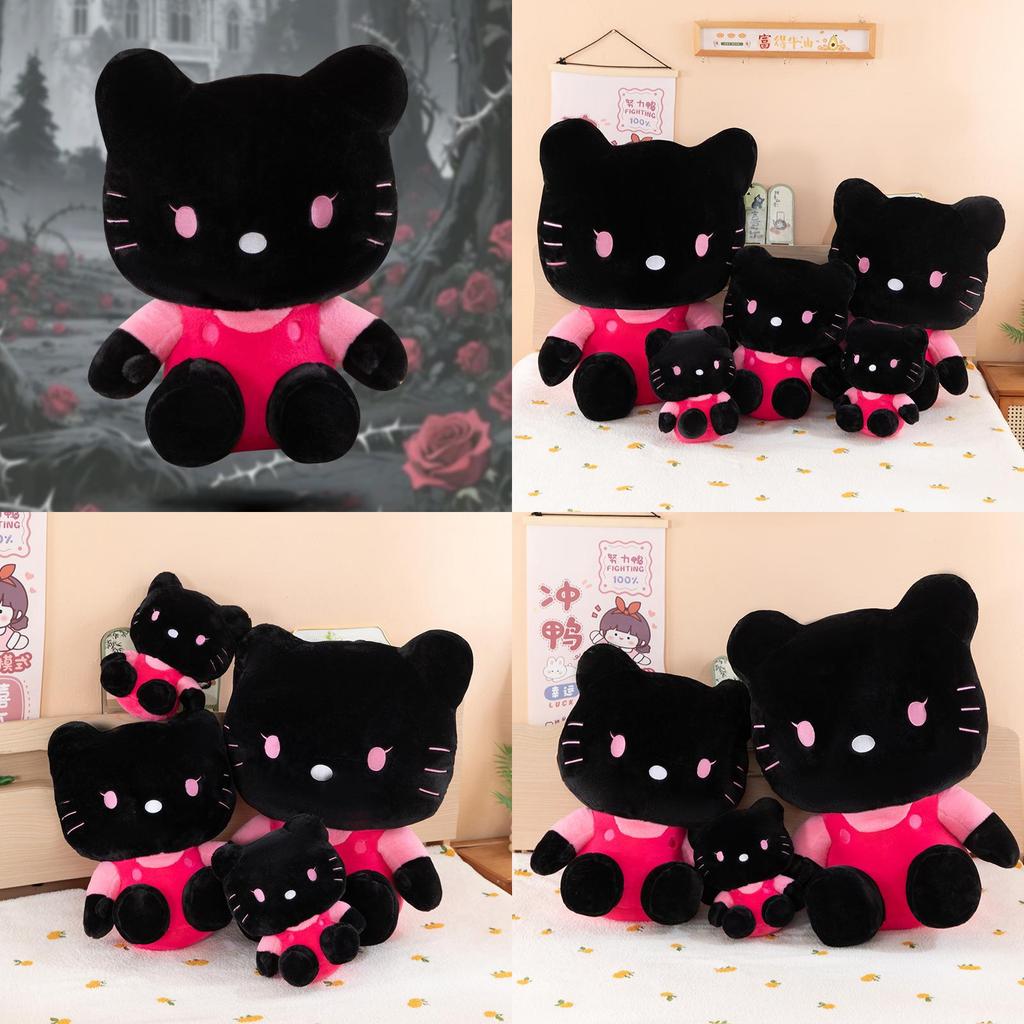 Black Skin Plush Toy With 3d Cotton Filling For Kids And Teens