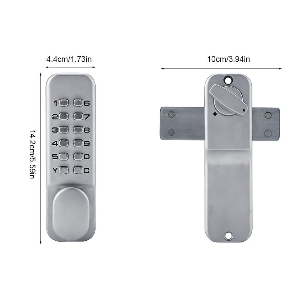 Digital Door Lock, Digital Electronic Lock, Code-Operated Cabinet Lock, 1-11 Digit Password Combination Lock, Anti-Theft Locker, Warehouse Locker, Zin