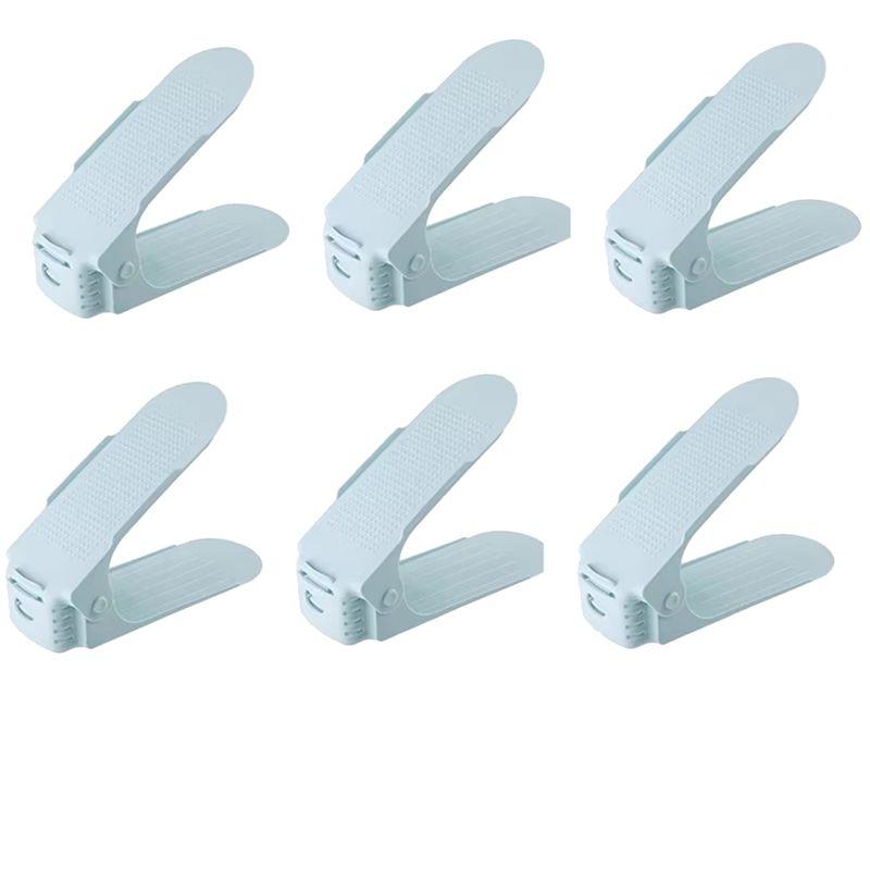 M-Modern-Adjustable Double-Layer Shoe Rack Thickened Space Saving Shoe Storage Rack Flat Bottomed High Heel Storage Shoe Rack