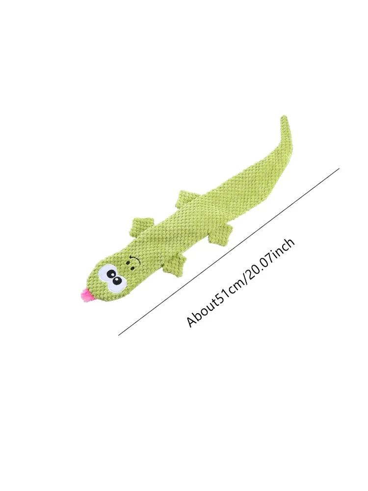 

New Plush Lizard Dog Toy Cornvelvet Cartoon Doll Grinding Teeth Cleaning Pet Products зелёный
