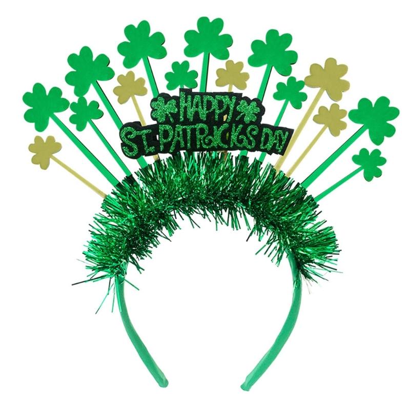 Festival Irish Themed Plastic Hair Band for Saint Patrick's Day Celebrations Comfortable Lightweight Headwear Accessory