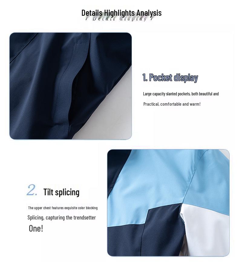 Thickened Fleece-Lined Winter School Uniform Windbreaker Set for High & Middle School Students