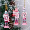 Pink Dessert-Style Nutcracker Ornament Set