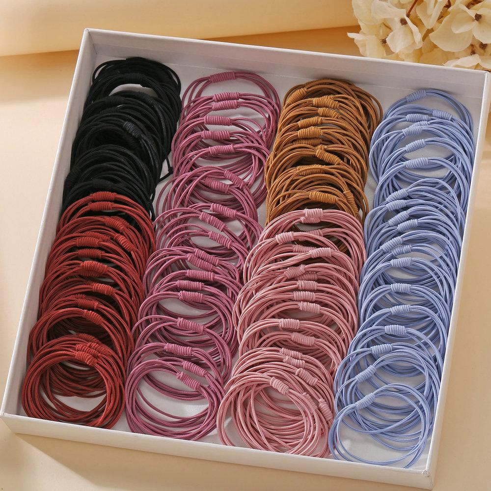 20 Piece Set Girl's Rubber Band Ins Simple Rope Tie Hair High Elastic Ring Headdress