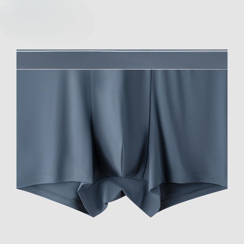 Pánské boxerky z čisté bavlny, antibakteriální, s vnitřním rozkrokem, prodyšné, pro chlapce, jednobarevné, pro mladé muže, do poloviny pasu