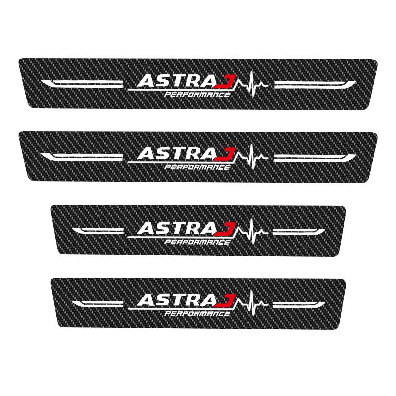 

Четыре наклейки для защиты от царапин из углеродного волокна для дверного порога автомобиля подходят для автомобиля Astra, устойчивого к царапинам. 4Pcs ASTRA J PFM