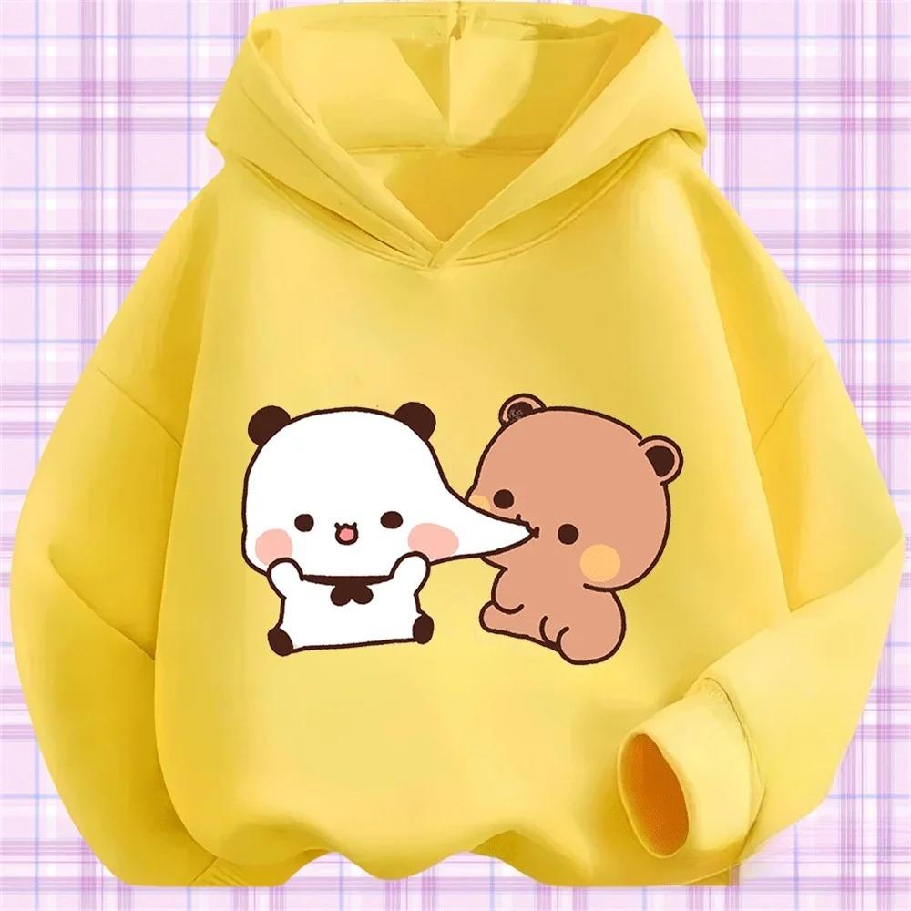 Budu printed children's casual loose top children's hooded sweatshirt