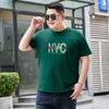 Men's Summer Pure Cotton Tee Men's Loose Round Neck Sports Short Sleeve Men's Plus Size Elastic Comfortable Casual T-shirt