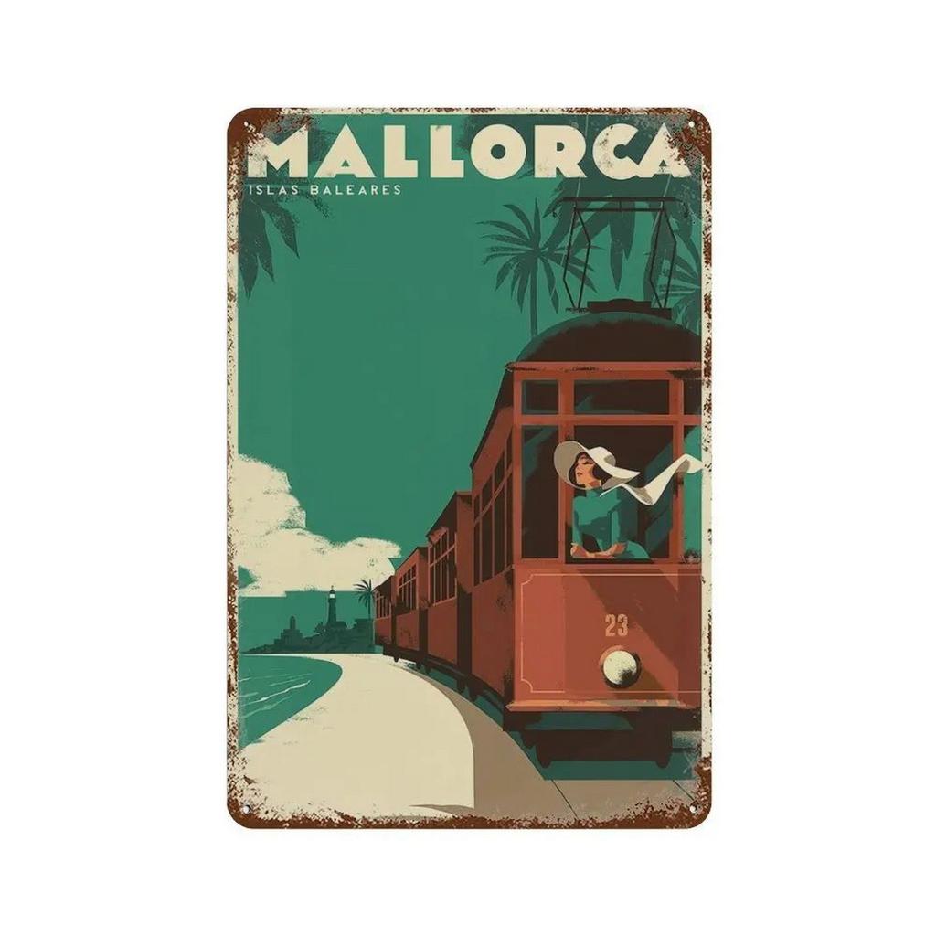 Metal Tin Signs Cappadocia Dubai Wall Decoration Plaque Vintage Art Poster Iron Painting for Man Cave Home Cafe Garden Club Bar