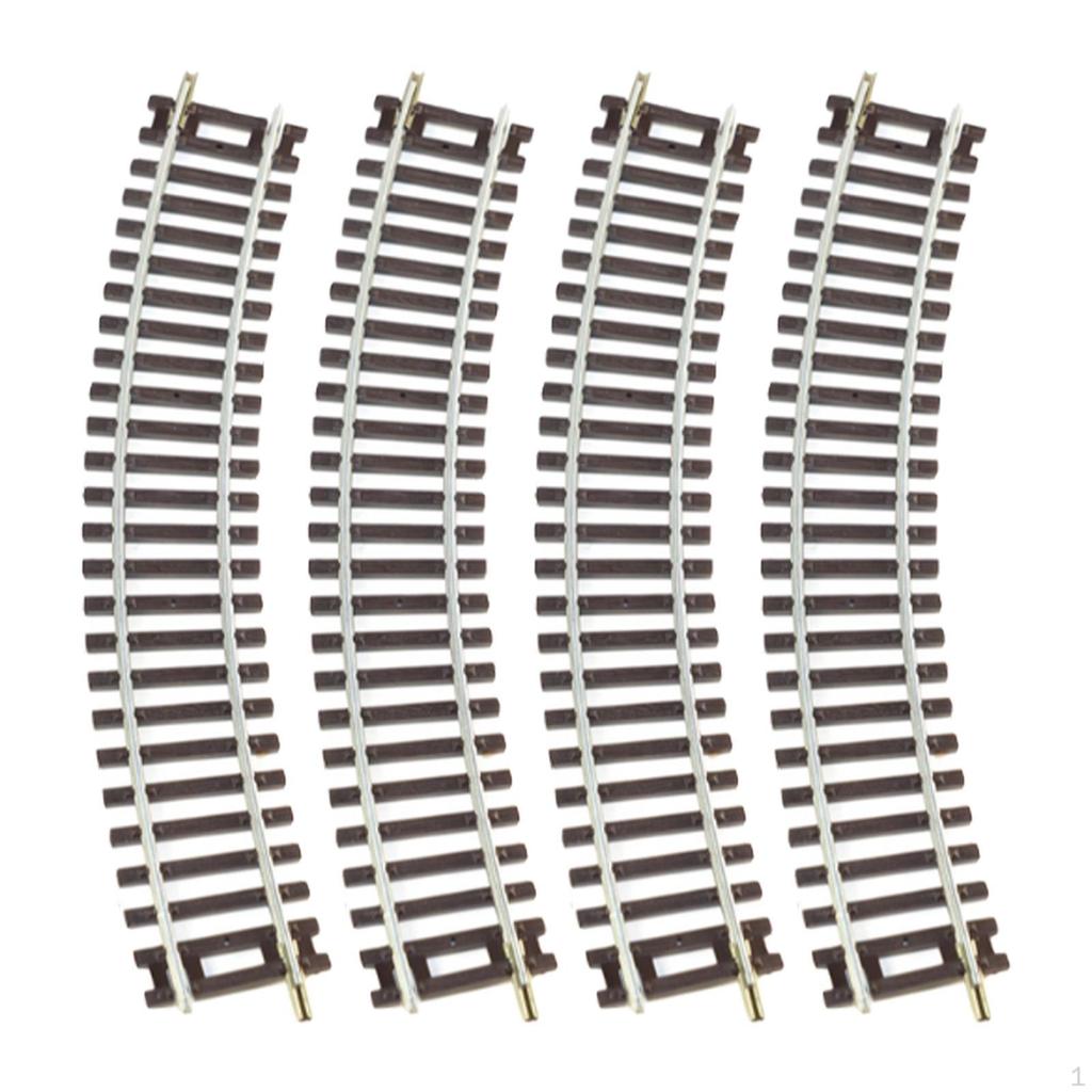 4 Pack HO Scale Train Track Elements for DIY Model Railways In 1:87