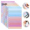 Shopping List Planner Gradient Checklist Sticky Notepad, Self-stick To-do Pads, Macaron Color Adhesive Notes Tearable Memo Pad for Lists And