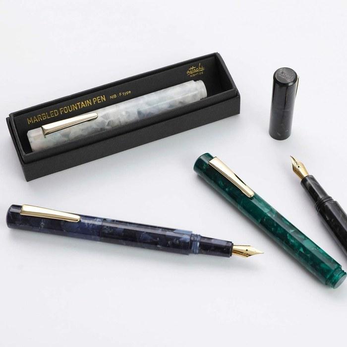Attache Marble Fountain Pen (Black)