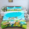 Octonauts Bedding Set Simba Anime and Cartoon 3D Children'S Duvet Cover Set  King Size Bedroom Comforte Cute Printed