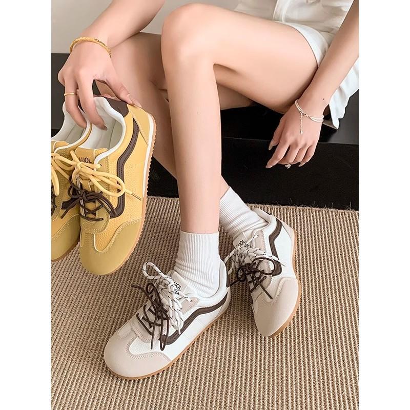 Niche platform shoes women's summer new sports and leisure shoes versatile flat-bottomed round head shoes