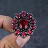 Pink Rubillite Gemstone 925 Sterling Silver Jewelry Ring Size 7