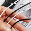 0.5/0.8/1/1.5/2/2.5/3.5/4/5/6/8/10mm Strong Elastic Rope White/Black High-Quality Elastic Rope Rubber for DIY Handmade Craft