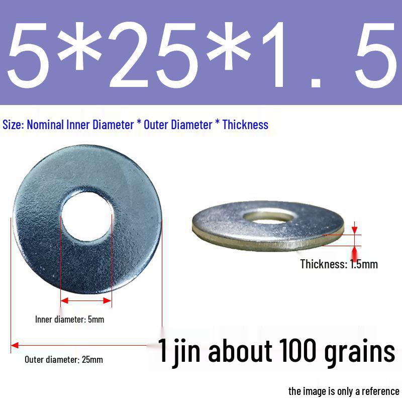 Galvanized Oversized Metal Washers M3-M60