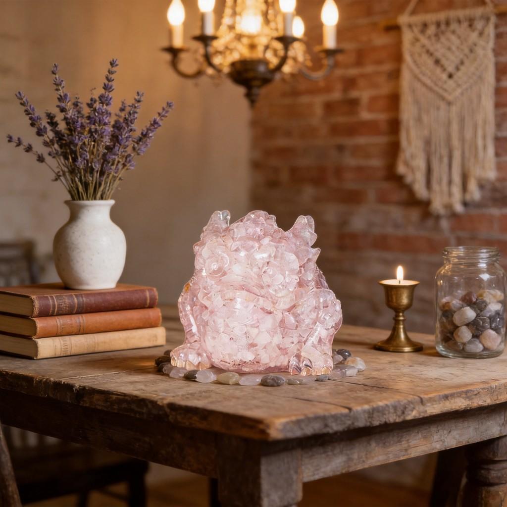 Crystal Frog Figurine With Waterdrop Resin For Rustic Living Room Decor Gift