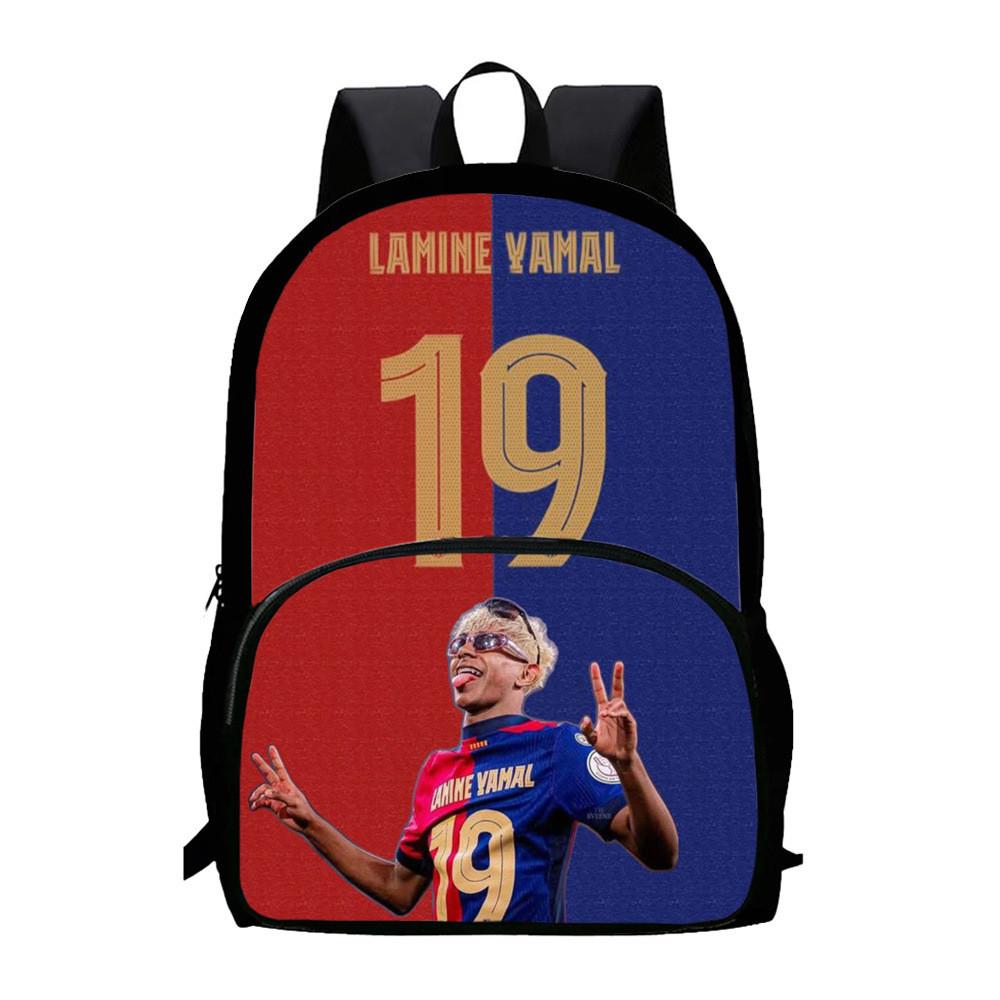 

Yamal Trendy Backpack Oxford Material Double Shoulder Design Daily Use School красный