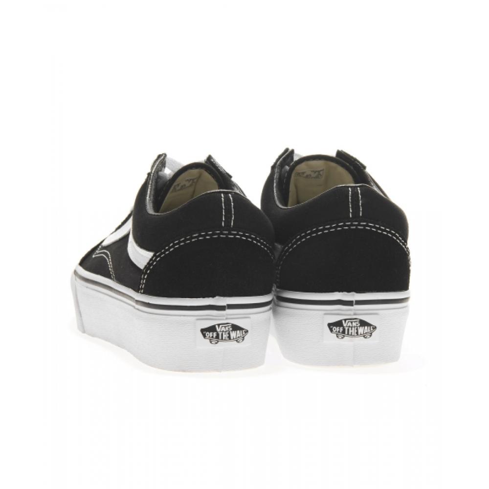 Barnes Old School Platform   Black White Vn0a3b3uy281