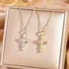 Vintage Cross Necklace For Women Titanium Steel Simple Elegant Fashion Pendant