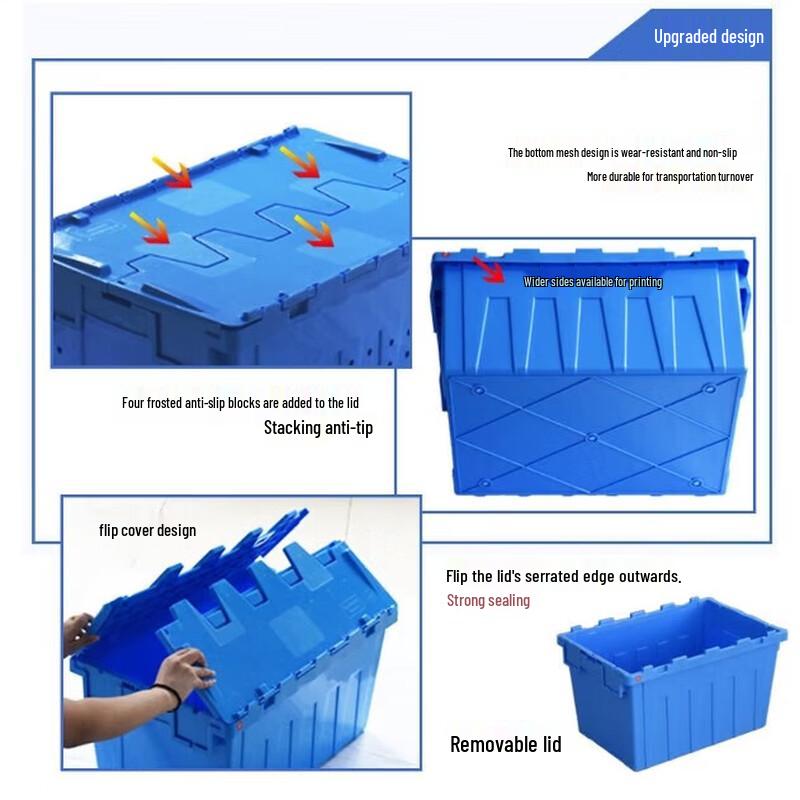 Thickened Rectangular Plastic Turnover Crate