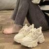 Thick-soled heightening sneakers ins tide spring and autumn super fire port style chic student muffin single shoes