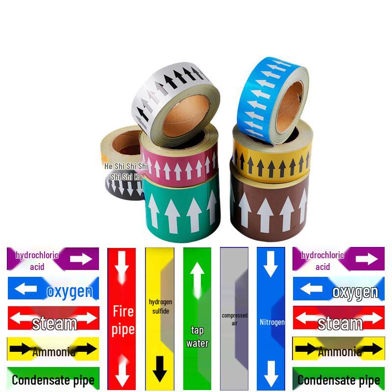 Kuangzhi Reflective Arrow Safety Warning Tape 10cm x 20m