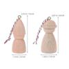 2026 Best!! Unfinished Wood Peg Dolls for Decoration with 4Pcs DIY Blank Wooden Peg Dolls