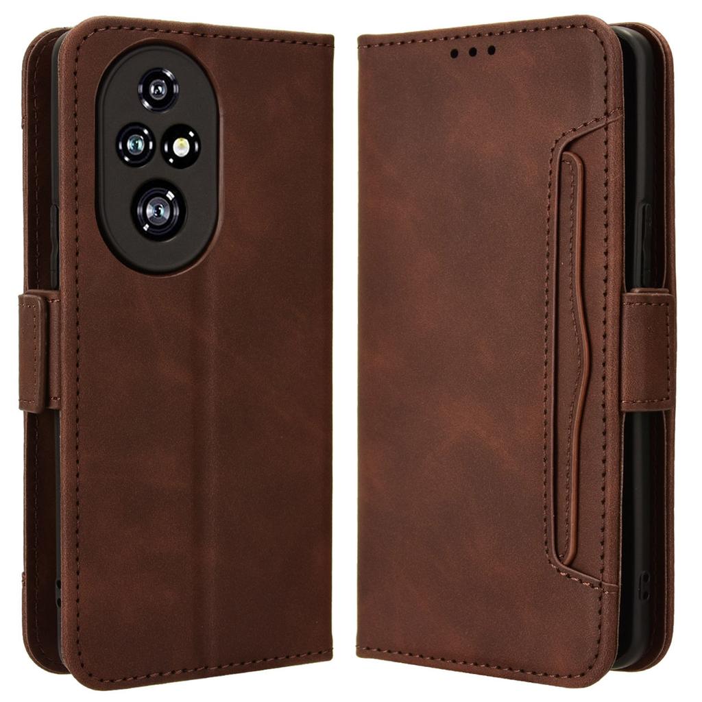 For Honor 200 Pro 5G Case Multiple Card Slots Leather Phone Cover