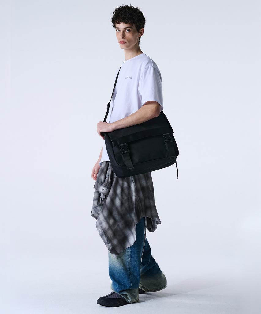 Maison Mined Two Buckle Messenger Bag