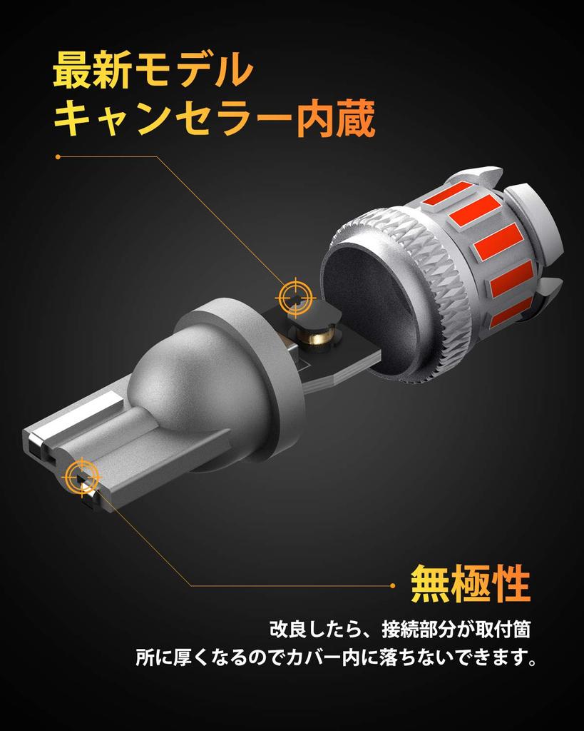 OXILAM T10 LED, Red, License Plate Light, High Brightness, Explosive Light, Built-in CANBUS Canceler,