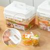 4L Pickle Making Jar with Press Plate Leakproof Kitchen Fermentation Container for Homemade Gherkin Sauerkraut Kitchen Organization