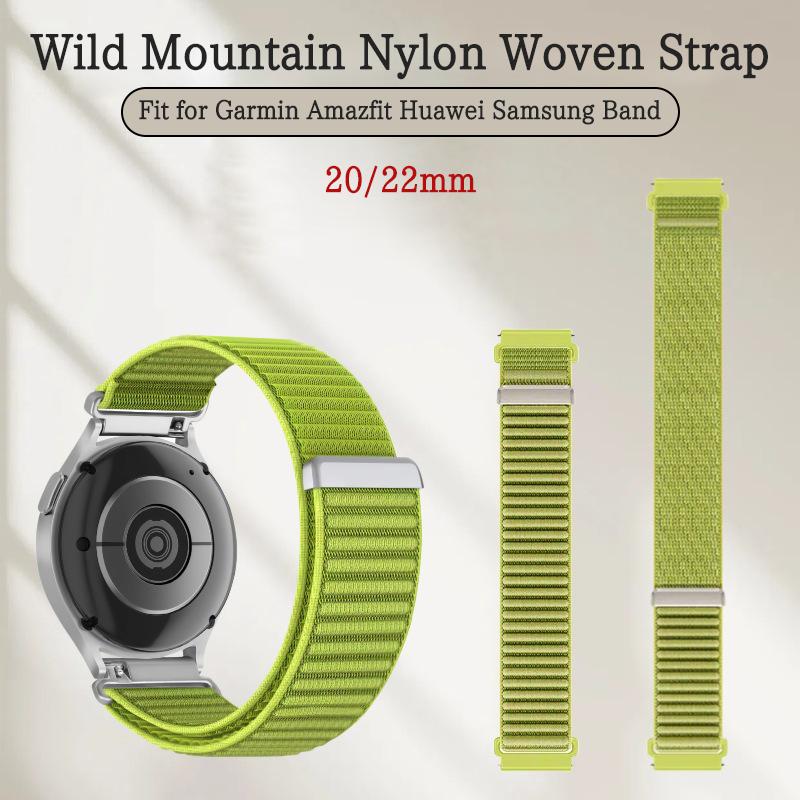 20mm 22mm Nylon Watch Band for Huawei Watch GT 6 5 4 Pro 46mm Sport Adjustable Braided Strap for Amazfit Active 2 Bip 3 Bracelet