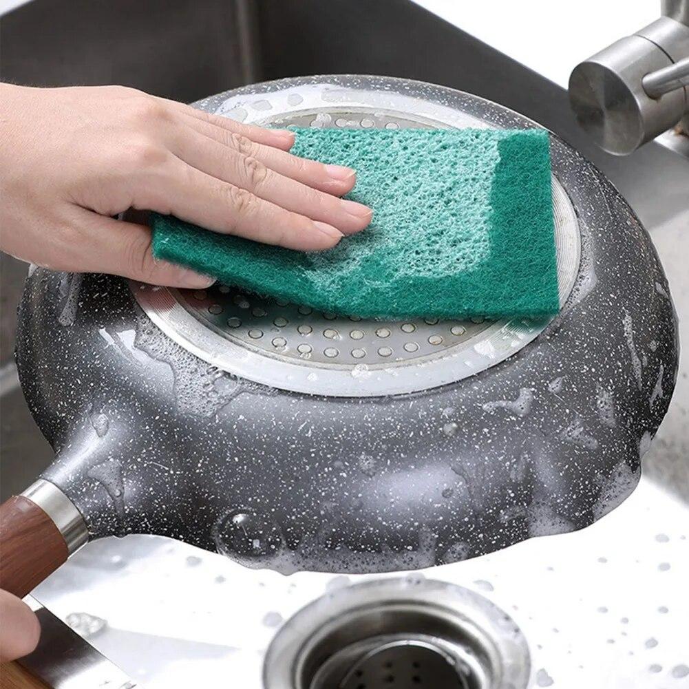 Kitchen Bowl Dishwash Clean Pad Bathtub Cleaning Sponge Scrubber Sponge Washing Supplies Scrub Sponge Pad Sponge Scouring Pad