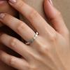 Simple, Light and Luxurious Irregular Size Round Titanium Steel Ring for Women, High-end Summer Cool Trend Accessories