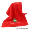 New Navidad Xmas Face Towel Christmas Decor Red Santa Claus New Year Gift Home Bathroom Washing Hand Face Towel Cloth Man Woman
