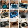3D Flat Bedroom Door Mat Absorbent Floor Mat Durable Area Rug  for Bathroom