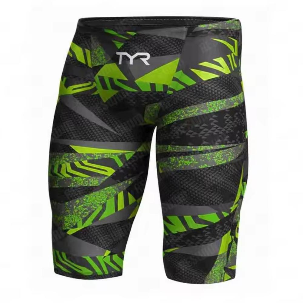 Grenzüberschreitende Badehose Herren Fünf-Punkt Badehose Professionell Schnelltrocknend Anti-Peinlichkeit Thermalbad Badehose Badeshorts S