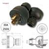 Anti-Loosening Flame Retardant Copper Plug for Generator/Diesel Engine Accessories, 1-15KW, 30A, 250V, Three-Hole
