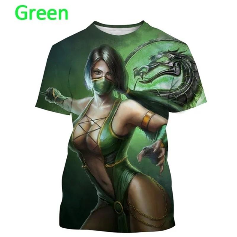 Fighting Game Mortal Kombat T Shirt For Men Cool Short Sleeve Tee Tops Fashion Casual Oversized Streetwear Tshirt Ropa Hombre