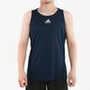 Adidas Logo Print Basketball Tank Top Men Tops Navy DX6732