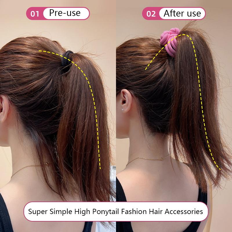 New Women Coffee Color Chinese Knot Hairband Hair Accessories Ponytail Elastic Hair Ties for Girls Hair Rope