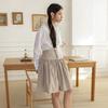 Laengsseon Ls_Lovely Dot Button Skirt_Beige