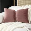 Velvet Bow Pillow Soft Plush Cushion Cover Home Decor Solid Color Pillow Covers Living Room Bedroom Tatami Decorative Pillowcase