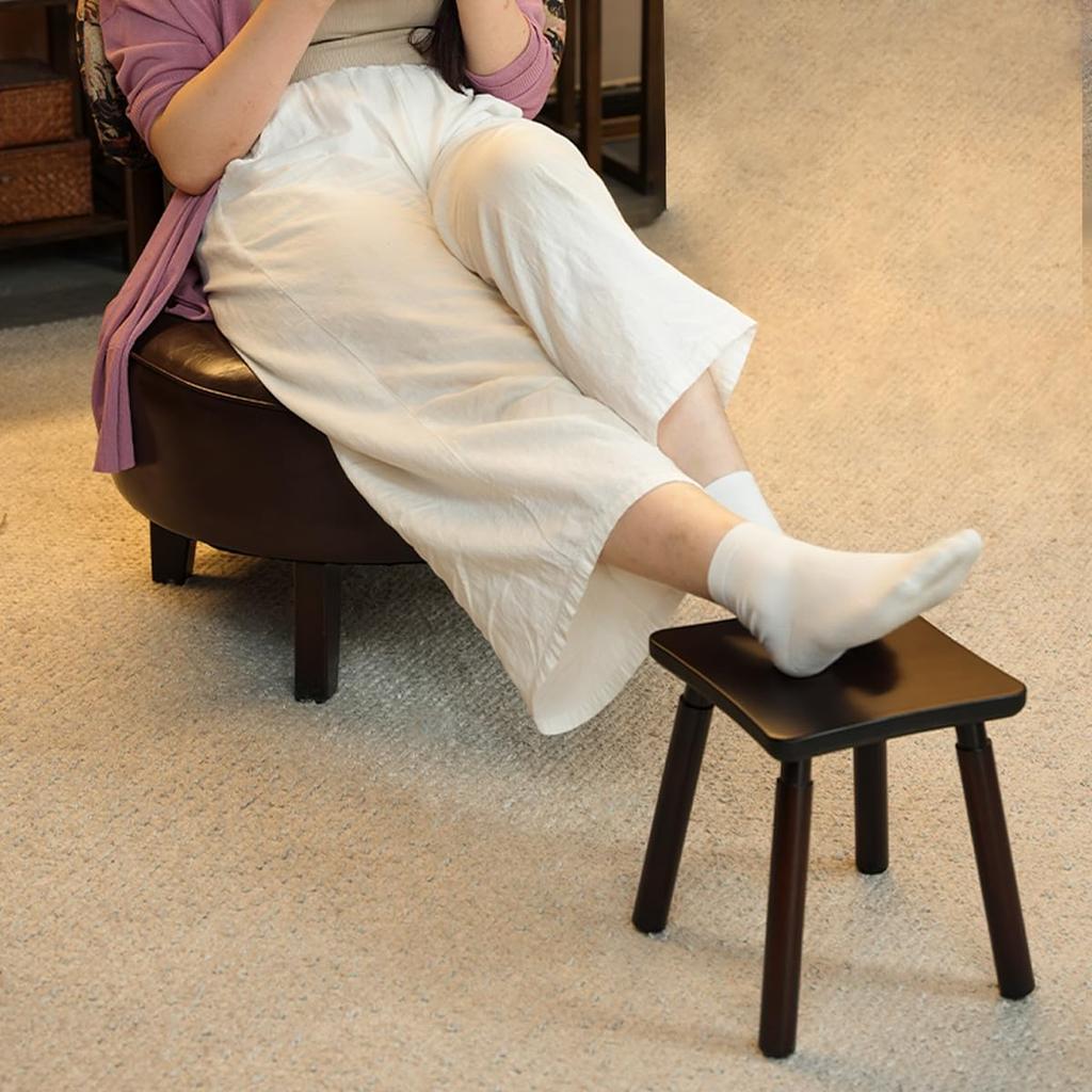 Lavt trinn under trinn inngang naturlig bambus lav krakk for å skifte liten innendørs mini krakk krakk, krakk, fotskammel, skrivebord, fotstøtte, stige, sete,