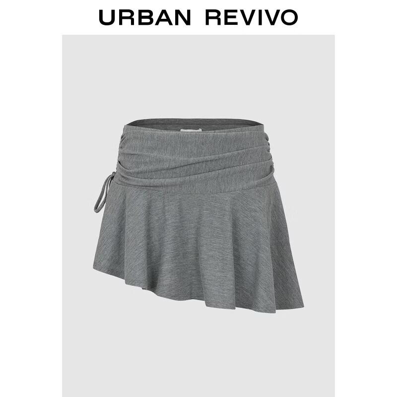 UR2026 Women s Trendy Low-Waist Pleated Mini Skirt S