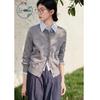 ZIHAN Women's Artistic Embroidered Knit Cardigan