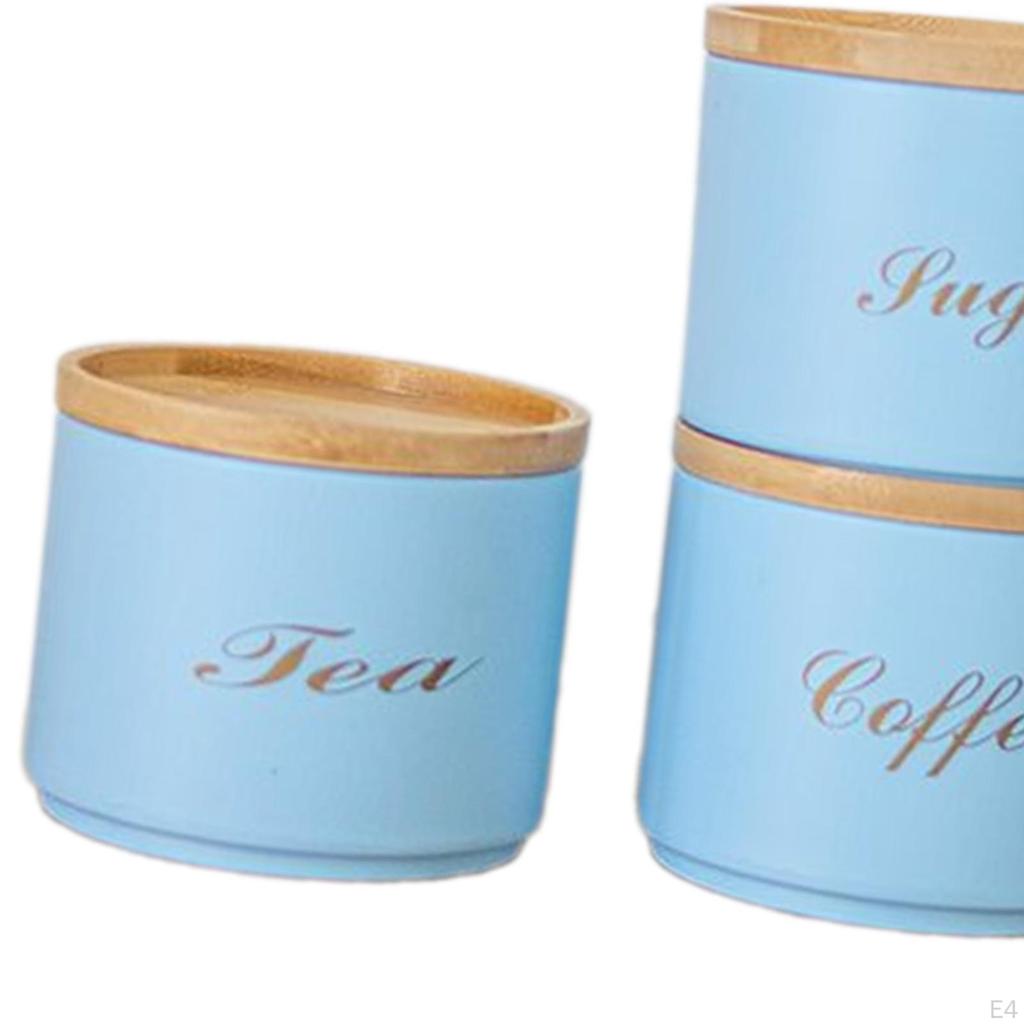3 stück Luftdichten Küche Kanister Speisekammer Gläser Container Dekorative Kaffee Tee Zucker
